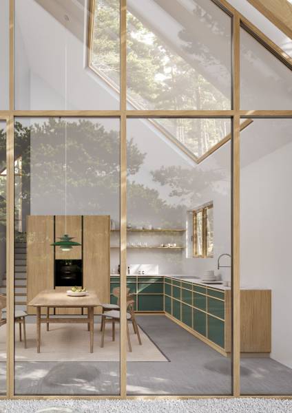 Cuisines en couleur, audacieuses et modernes, sublimant la cuisine haut de gamme à Bordeaux par des finitions personnalisées uniques